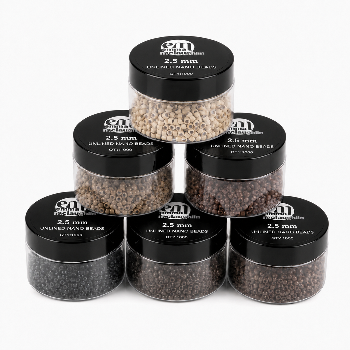 2.5mm Unlined Nano Beads – 1000pcs